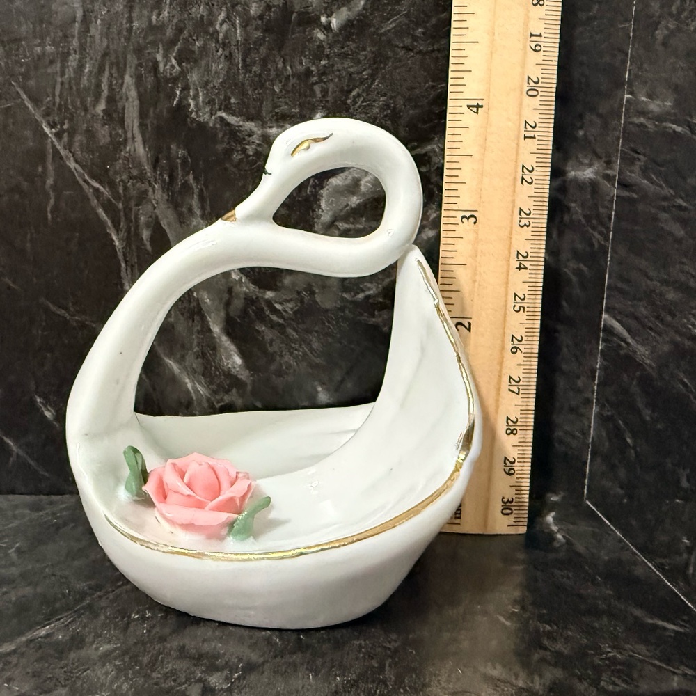 Decorative Swans Pin Cushion, Ring Holder and Dish - Picture 9 of 16